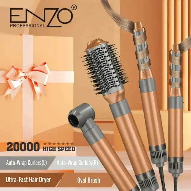 Brosse ENZO🇮🇹 4en1 DYSON supersonic Multifonctions Flexstyle