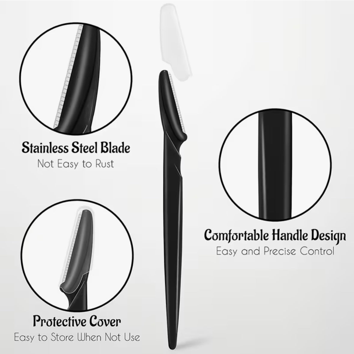 Dermaplaning-kniv for ansikt og bryn