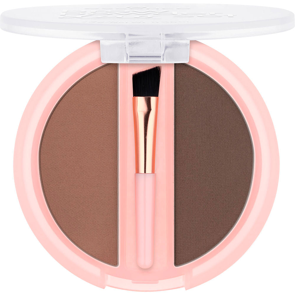 Eyebrow powder duo 02 mellom brun/brun