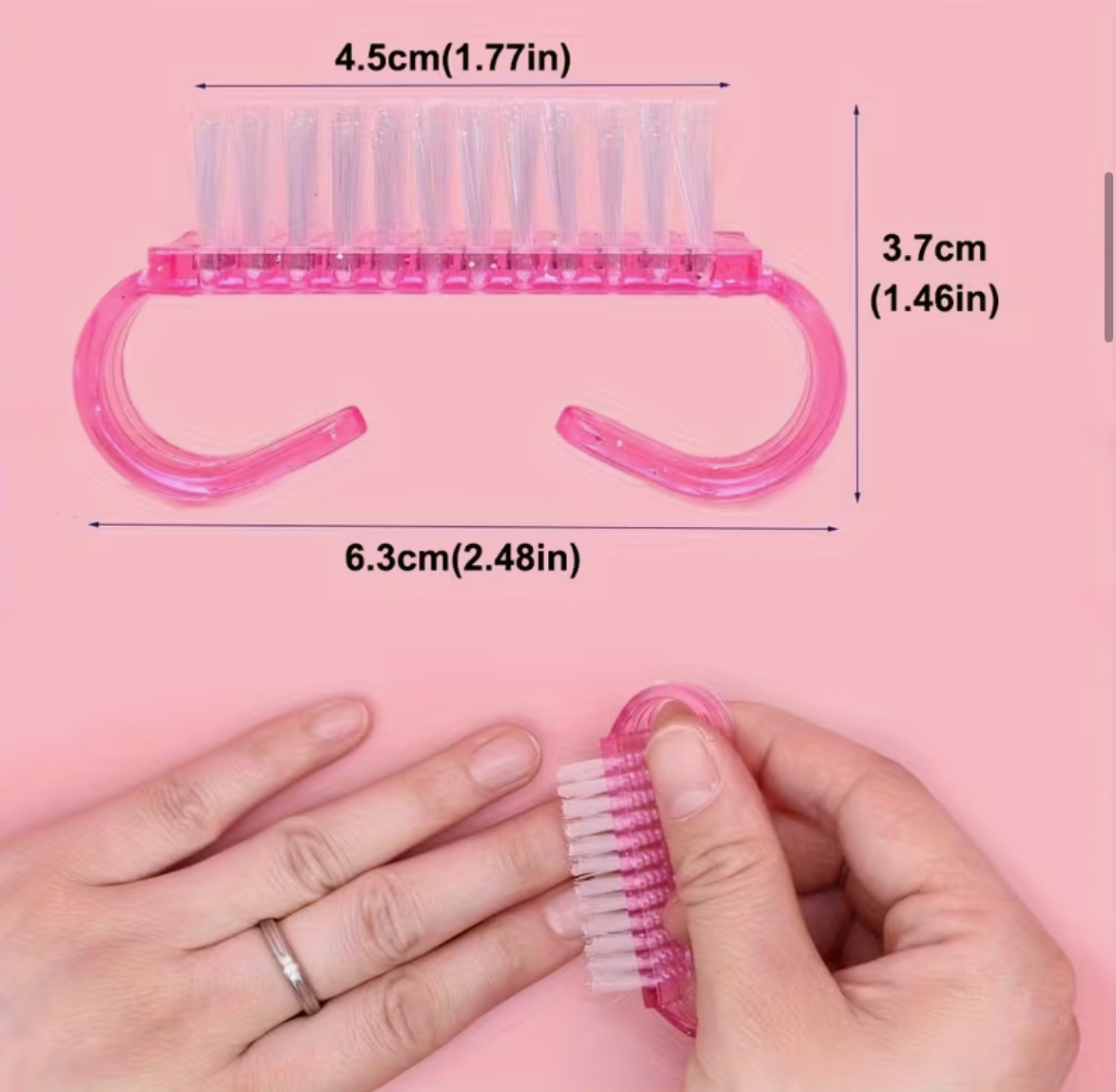 Neglebørste - rosa